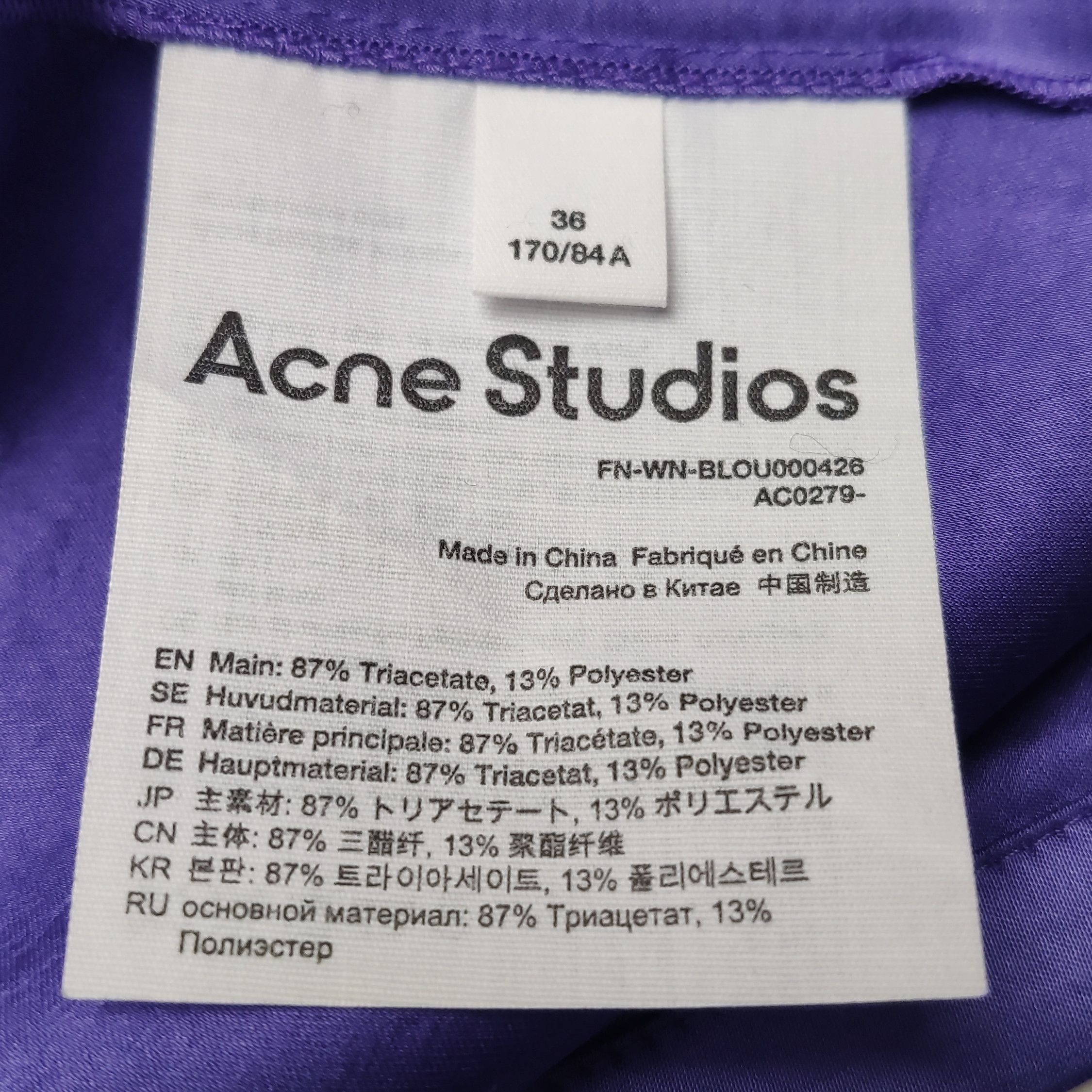 Acne Studios Acne Studios Women s Button Ups Size S / US 4 / IT 40 - 6 Thumbnail