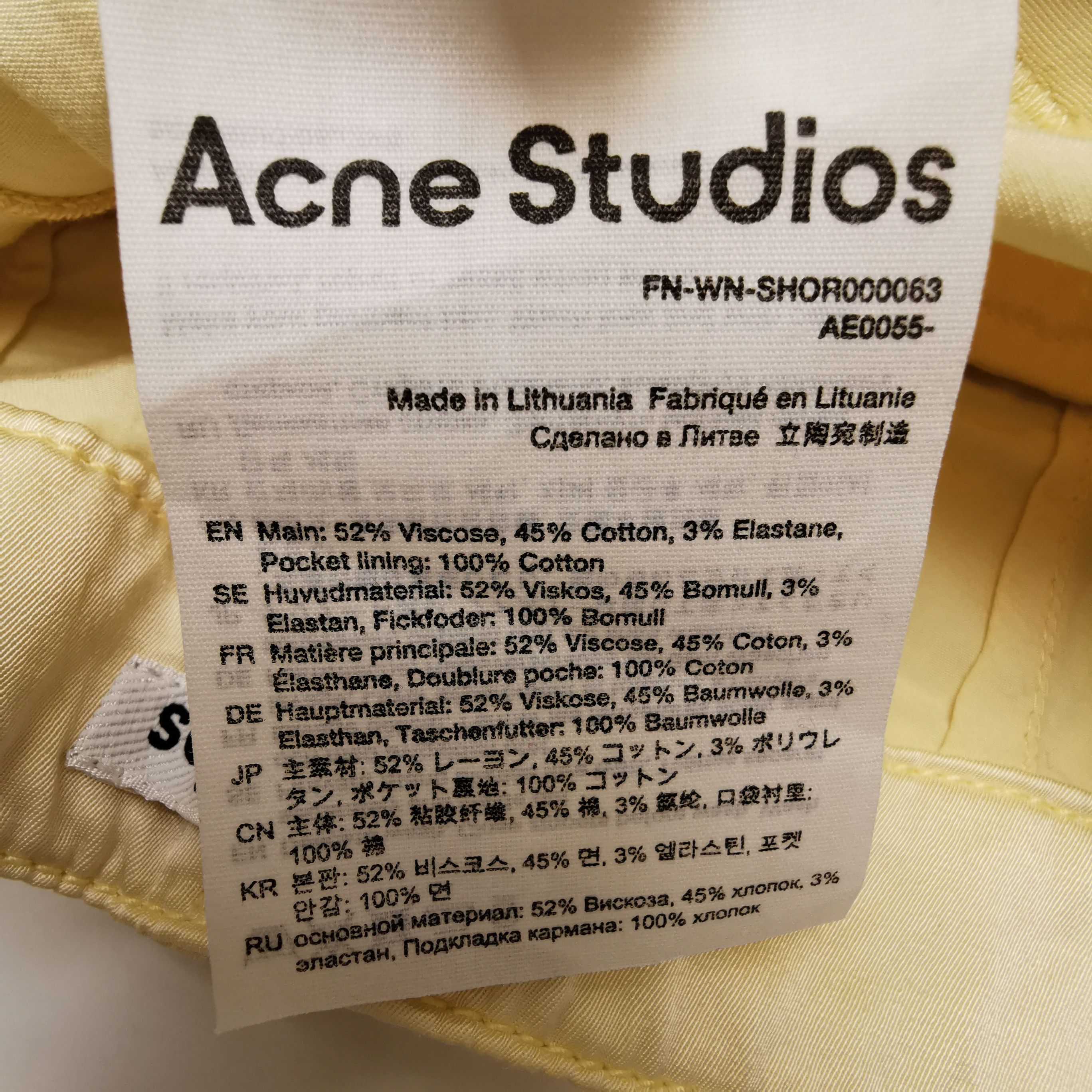 Acne Studios Acne Studios Women 34 Shorts Size 34" / US 12 / IT 48 - 5 Thumbnail