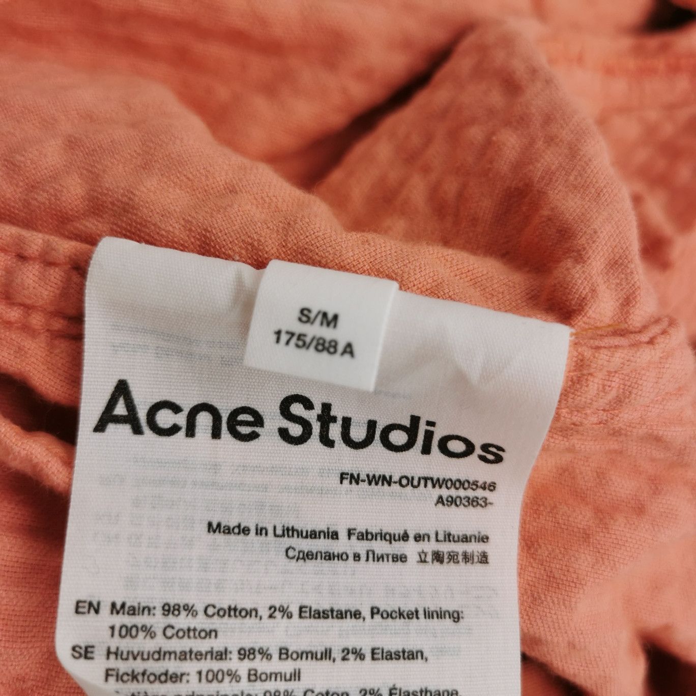 Acne Studios Acne Studios Women m Jackets Size M / US 6-8 / IT 42-44 - 5 Thumbnail