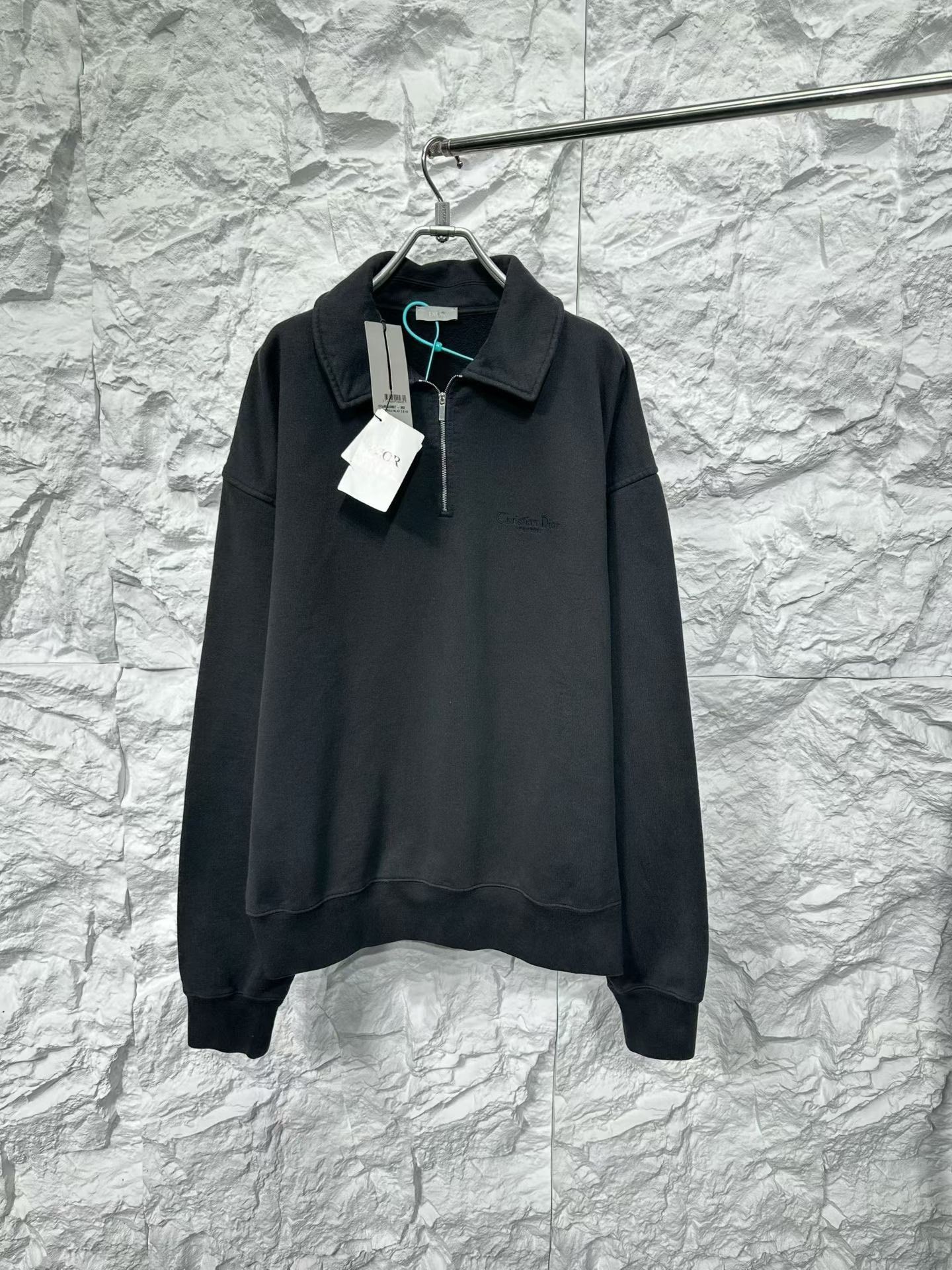Dior Dior Logo Embroidery Half-Zip Sweatshirt Size L Size US L / EU 52-54 / 3 - 2 Thumbnail