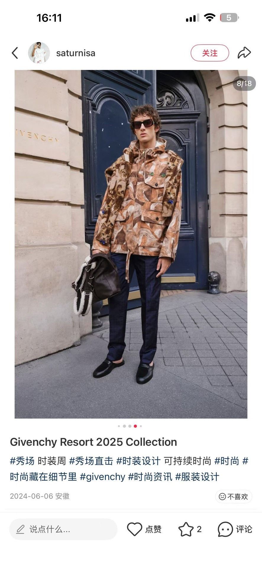 Givenchy Givenchy Leaf Camo Distressed Hooded Jacket 46 Size US S / EU 44-46 / 1 - 7 Thumbnail