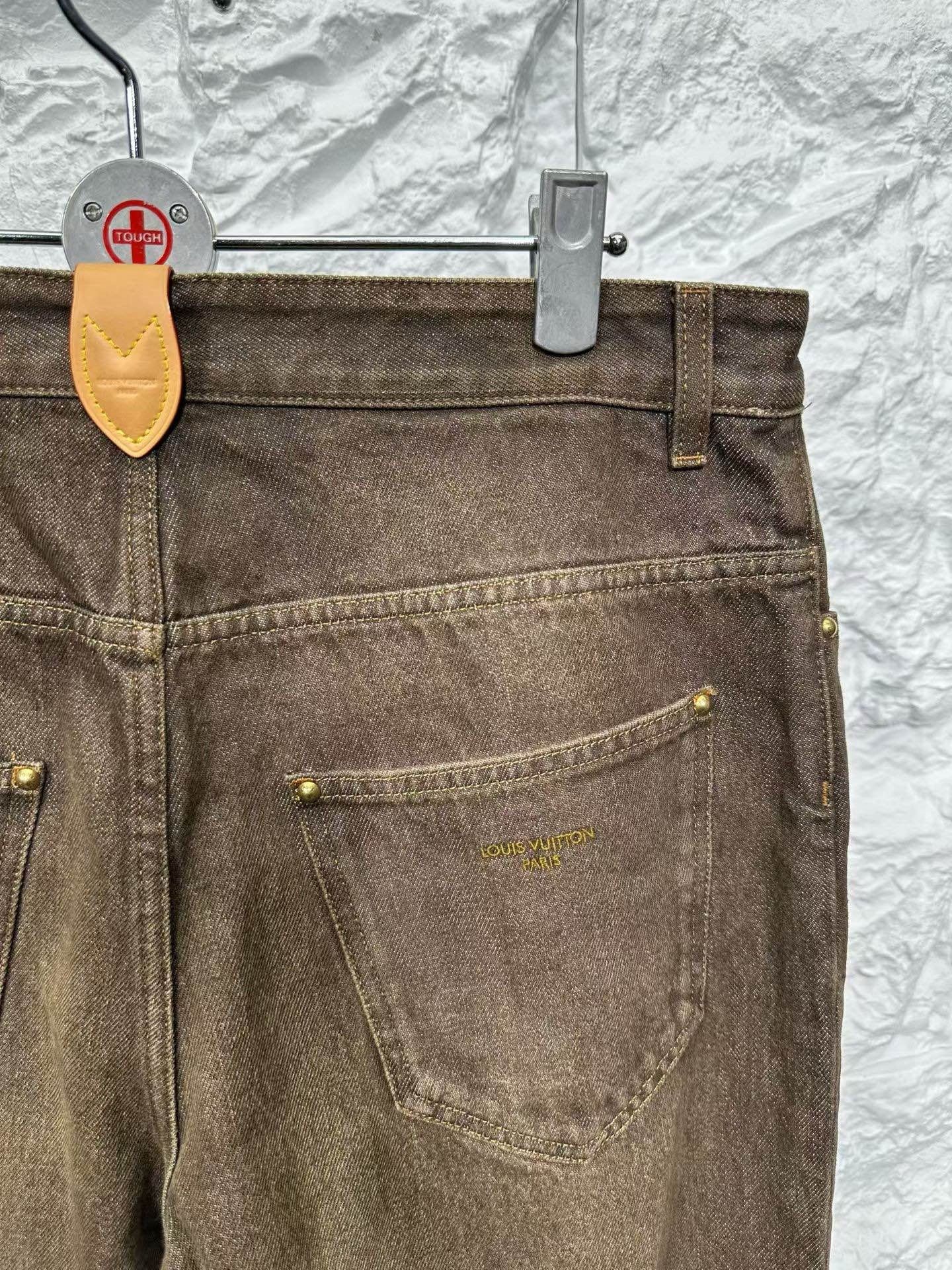 Louis Vuitton Louis Vuitton Washed Bronze Denim Jeans 30 Size US 30 / EU 46 - 4 Thumbnail