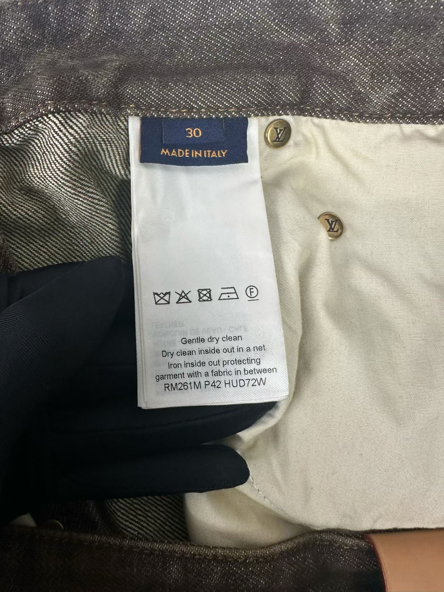 Louis Vuitton Louis Vuitton Washed Bronze Denim Jeans 30 Size US 30 / EU 46 - 5 Thumbnail