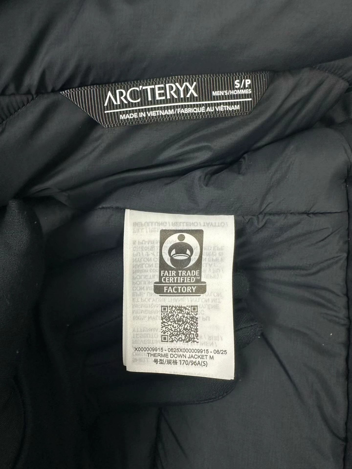 Arc'teryx Arc'teryx Black Therme Down Jacket S Size US S / EU 44-46 / 1 - 6 Thumbnail