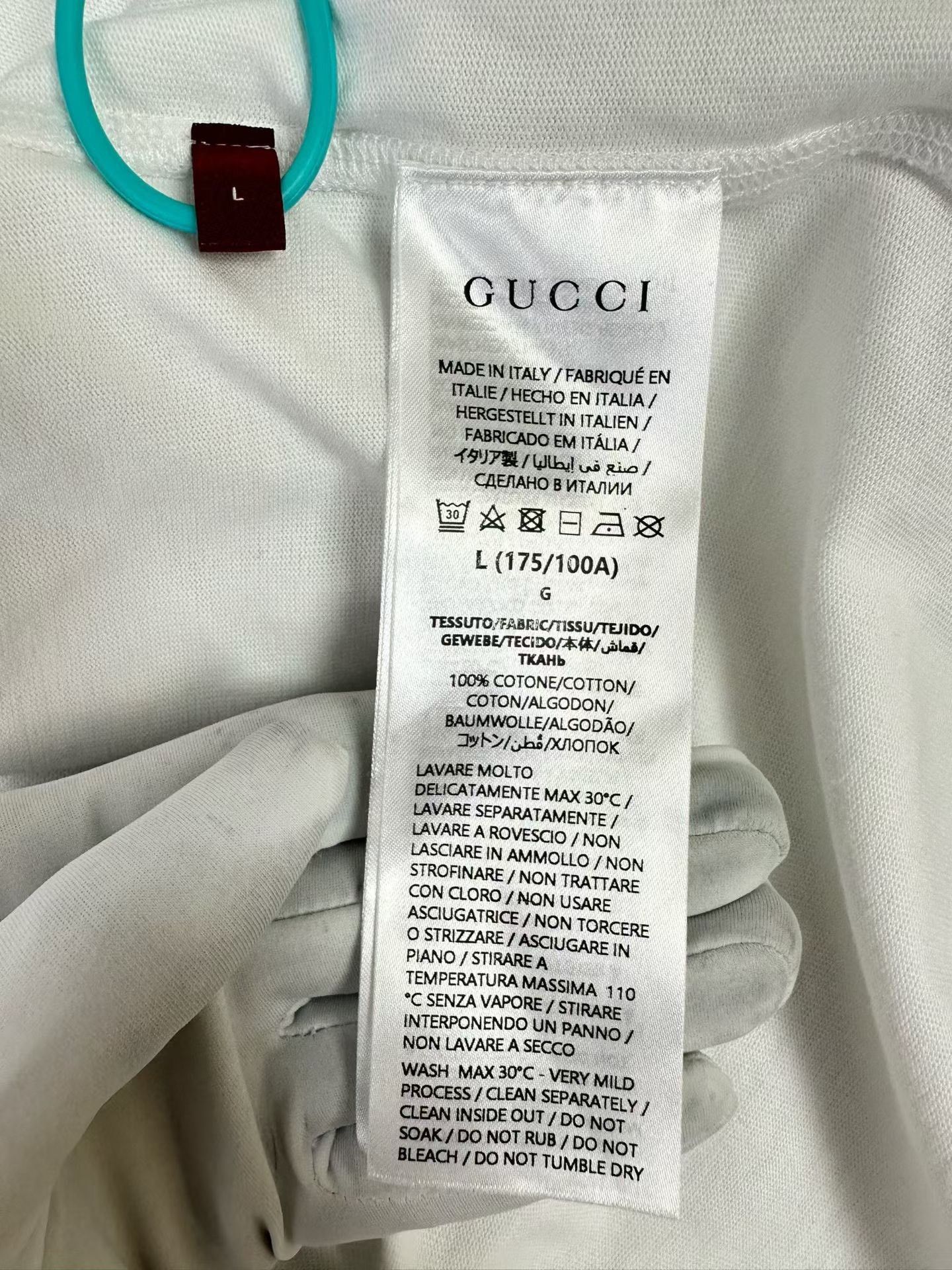 Gucci Gucci Web Belt Logo Print T-Shirt Size L Size US L / EU 52-54 / 3 - 5 Thumbnail
