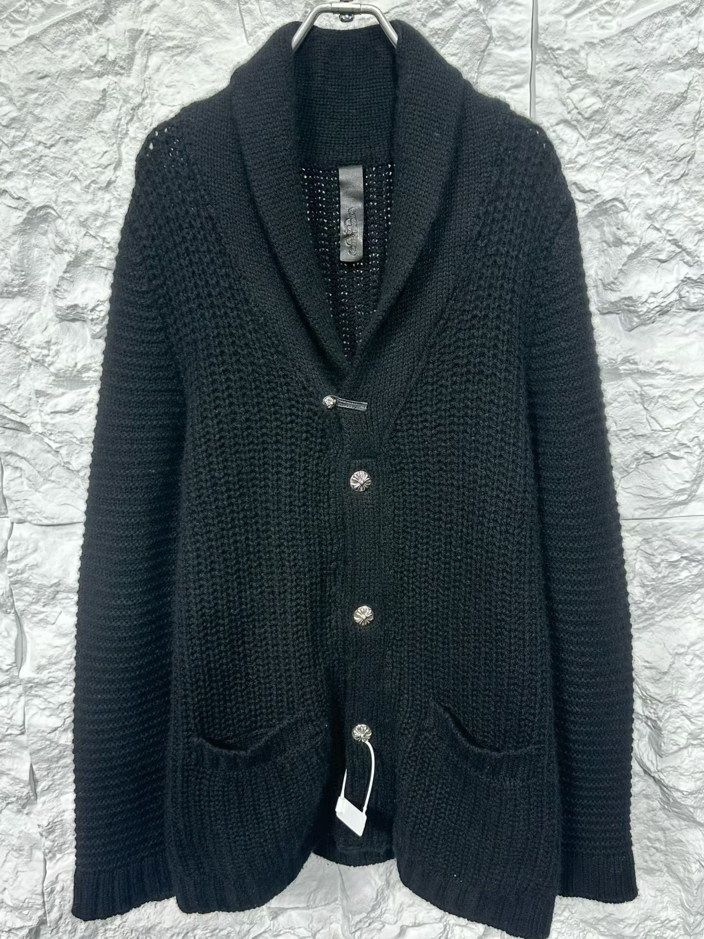 Chrome Hearts Chrome Hearts Cross Button Cashmere Cardigan L Size US L / EU 52-54 / 3 - 4 Thumbnail