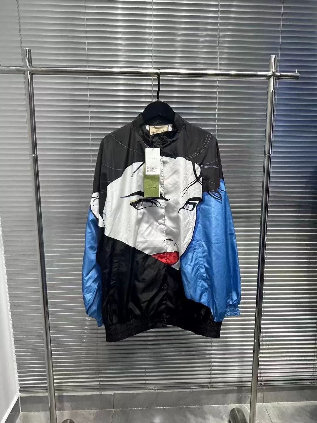 Gucci Gucci Cartoon Portrait Nylon Bomber Jacket 42 Size US XS / EU 42 / 0 - 2 Thumbnail
