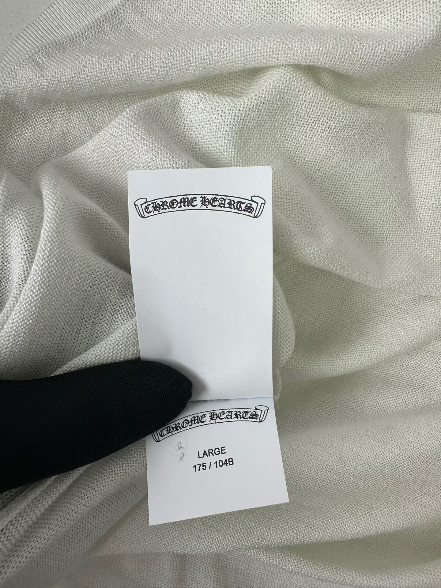 Chrome Hearts Chrome Hearts Silk Leather Cross Raglan Top L Size US L / EU 52-54 / 3 - 7 Thumbnail