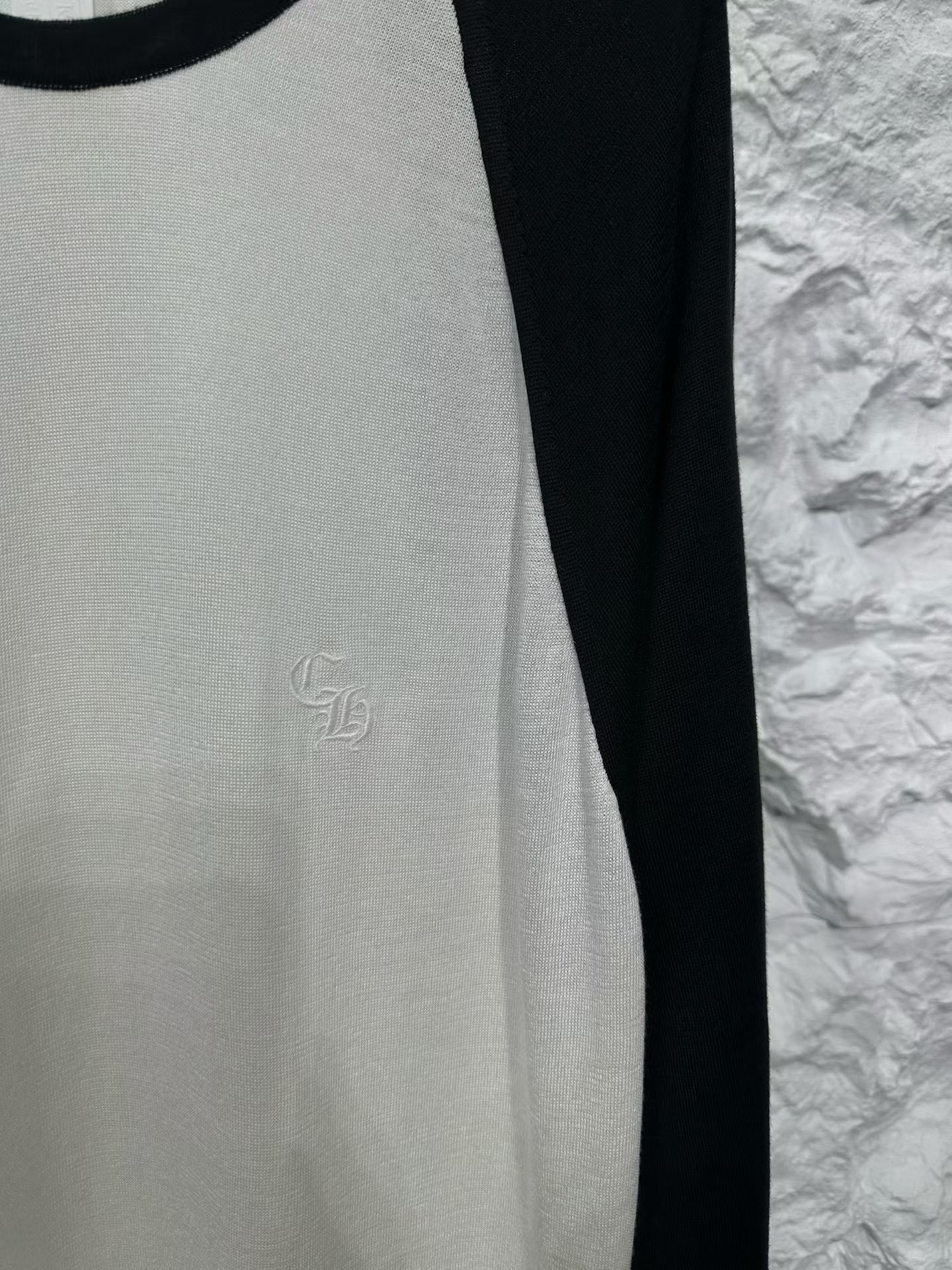 Chrome Hearts Chrome Hearts Silk Leather Cross Raglan Top L Size US L / EU 52-54 / 3 - 4 Thumbnail