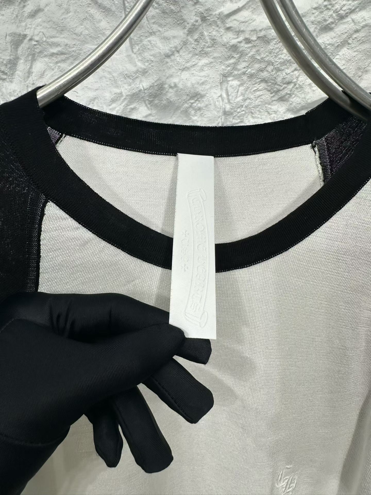Chrome Hearts Chrome Hearts Silk Leather Cross Raglan Top L Size US L / EU 52-54 / 3 - 5 Thumbnail