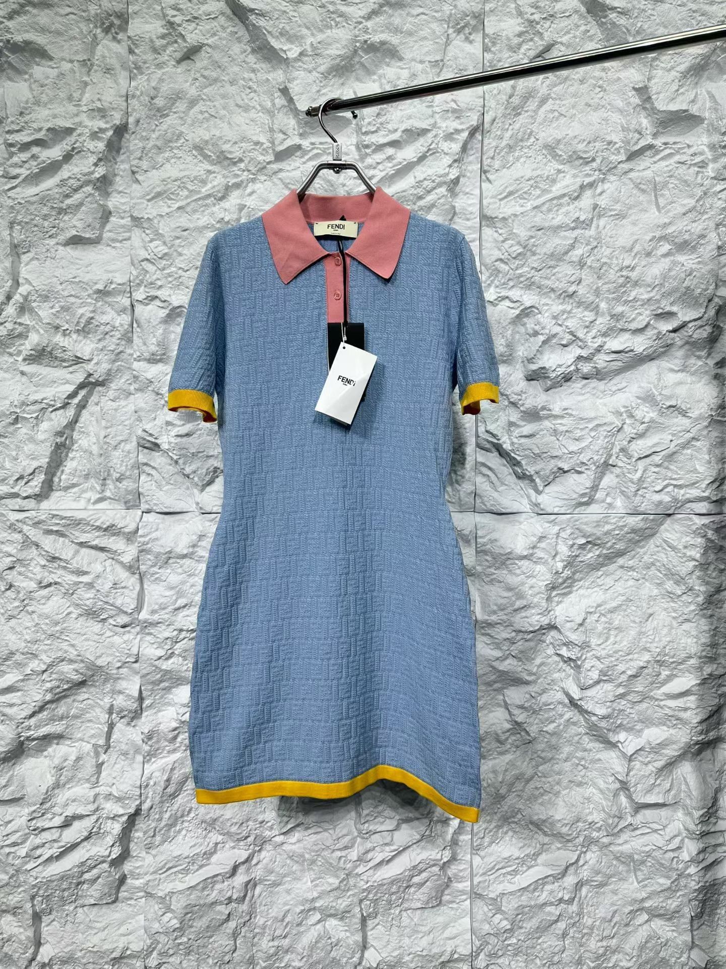 Fendi Fendi FF Embossed Logo Polo Mini Dress IT 40 Size S / US 4 / IT 40 - 2 Thumbnail