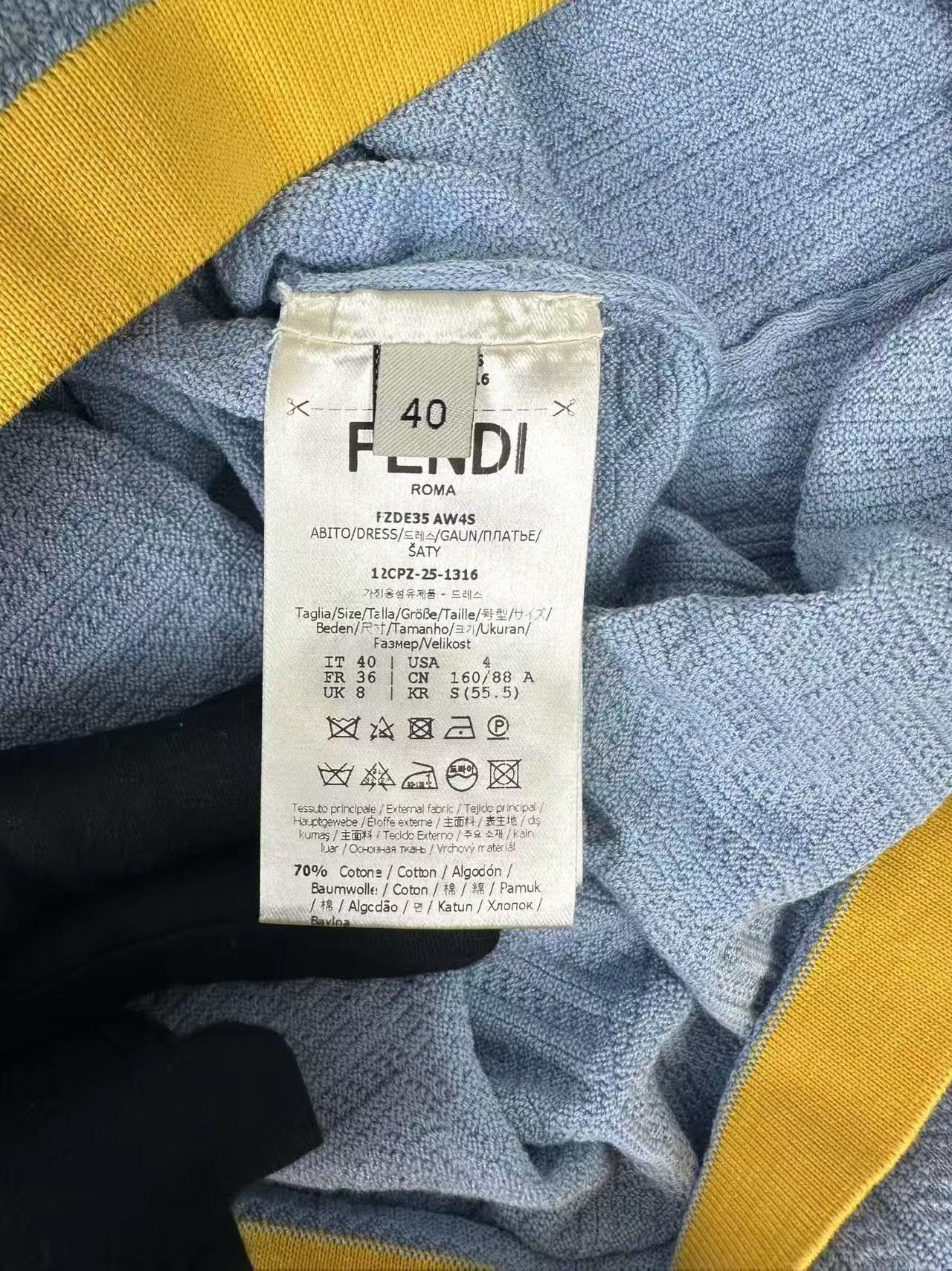 Fendi Fendi FF Embossed Logo Polo Mini Dress IT 40 Size S / US 4 / IT 40 - 5 Thumbnail