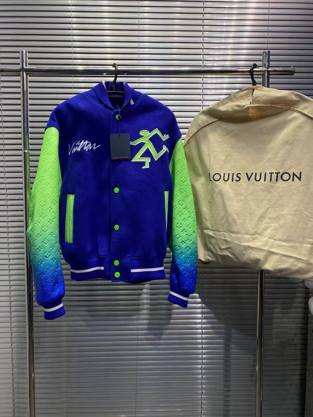 Louis Vuitton Louis Vuitton Gradient Leather Varsity Jacket Size 46 Size US S / EU 44-46 / 1 - 2 Thumbnail