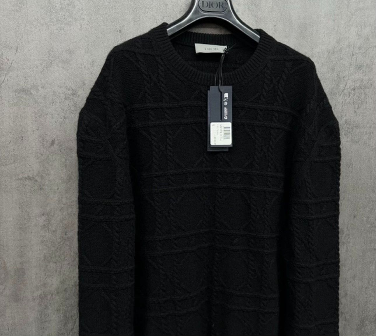 Dior Dior Cannage Cashmere Crewneck Sweater XL Size US XL / EU 56 / 4 - 4 Thumbnail