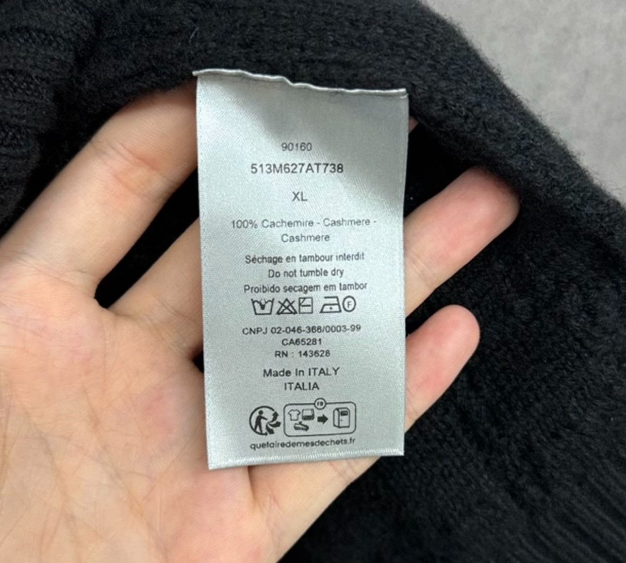 Dior Dior Cannage Cashmere Crewneck Sweater XL Size US XL / EU 56 / 4 - 5 Thumbnail