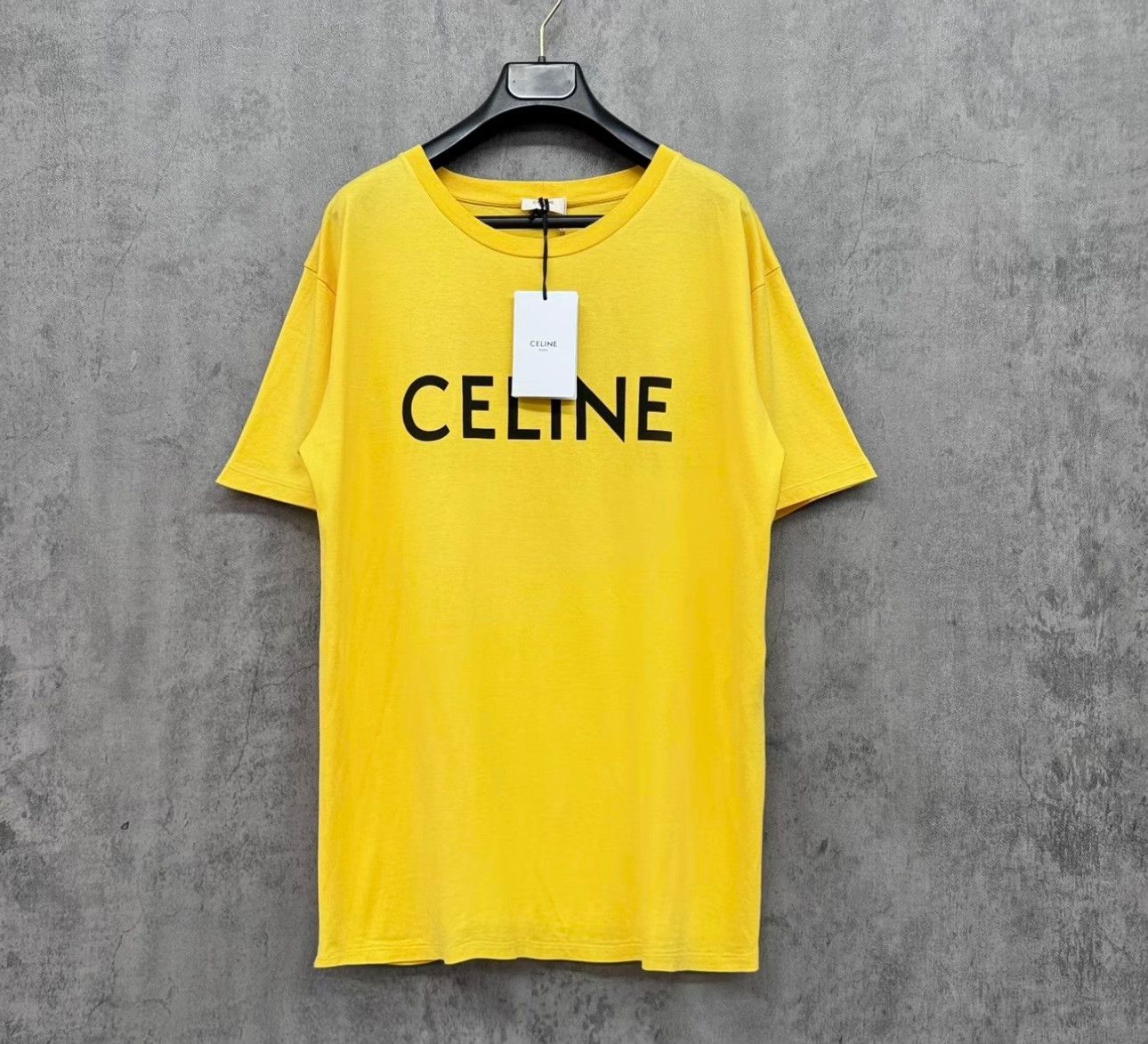 Celine Celine Yellow Logo Print T-Shirt Size S Size US S / EU 44-46 / 1 - 2 Thumbnail