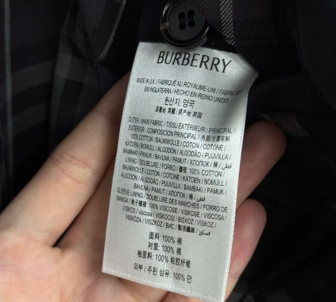 Burberry Burberry Gray Check Lined Trench Coat Size 52 Size US L / EU 52-54 / 3 - 5 Thumbnail
