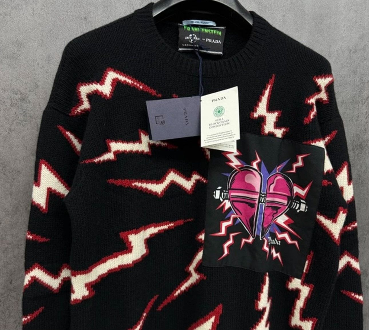 Prada Prada Frankenstein Lightning Sweater 44 Size US S / EU 44-46 / 1 - 4 Thumbnail