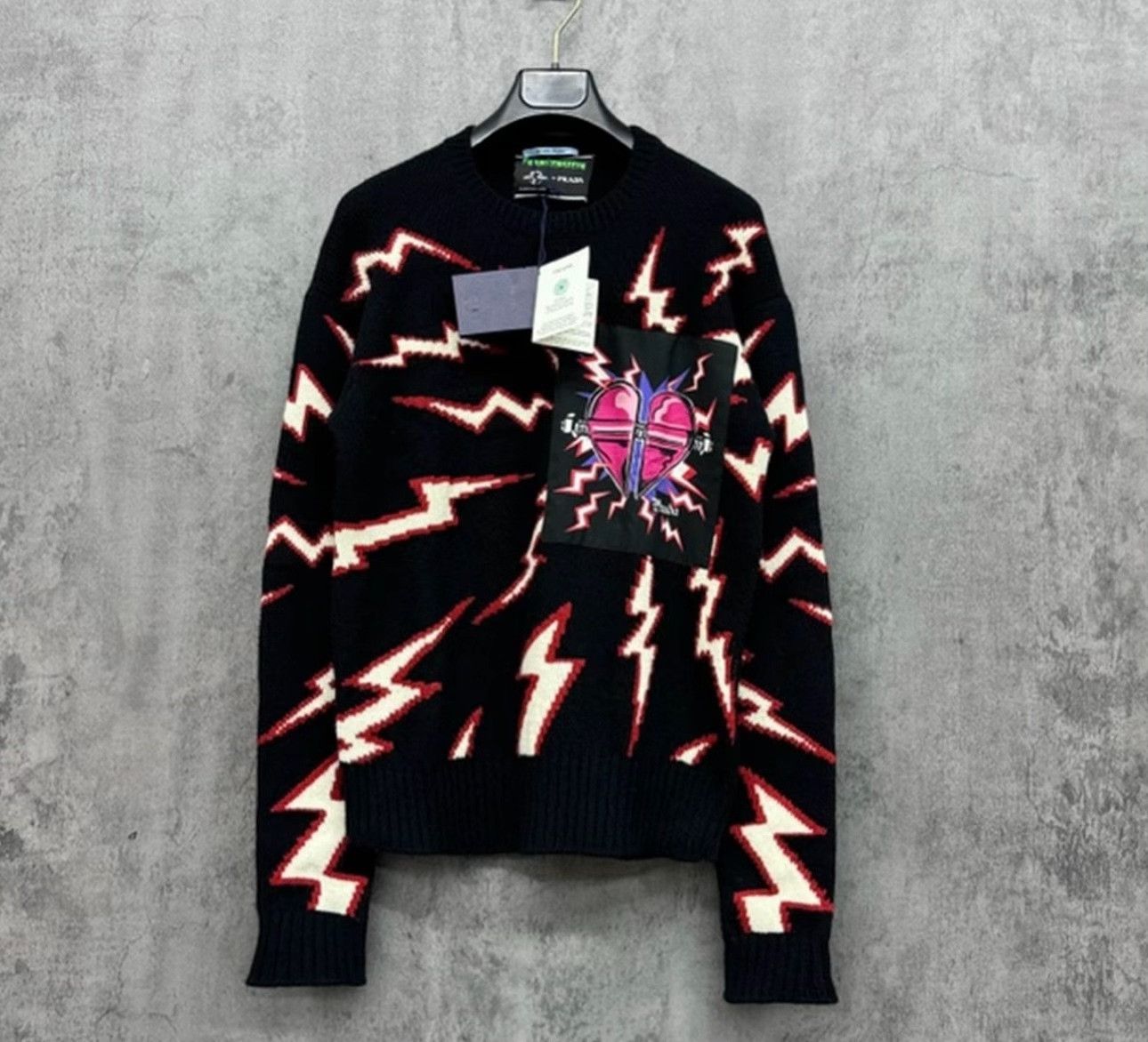 Prada Prada Frankenstein Lightning Sweater 44 Size US S / EU 44-46 / 1 - 2 Thumbnail