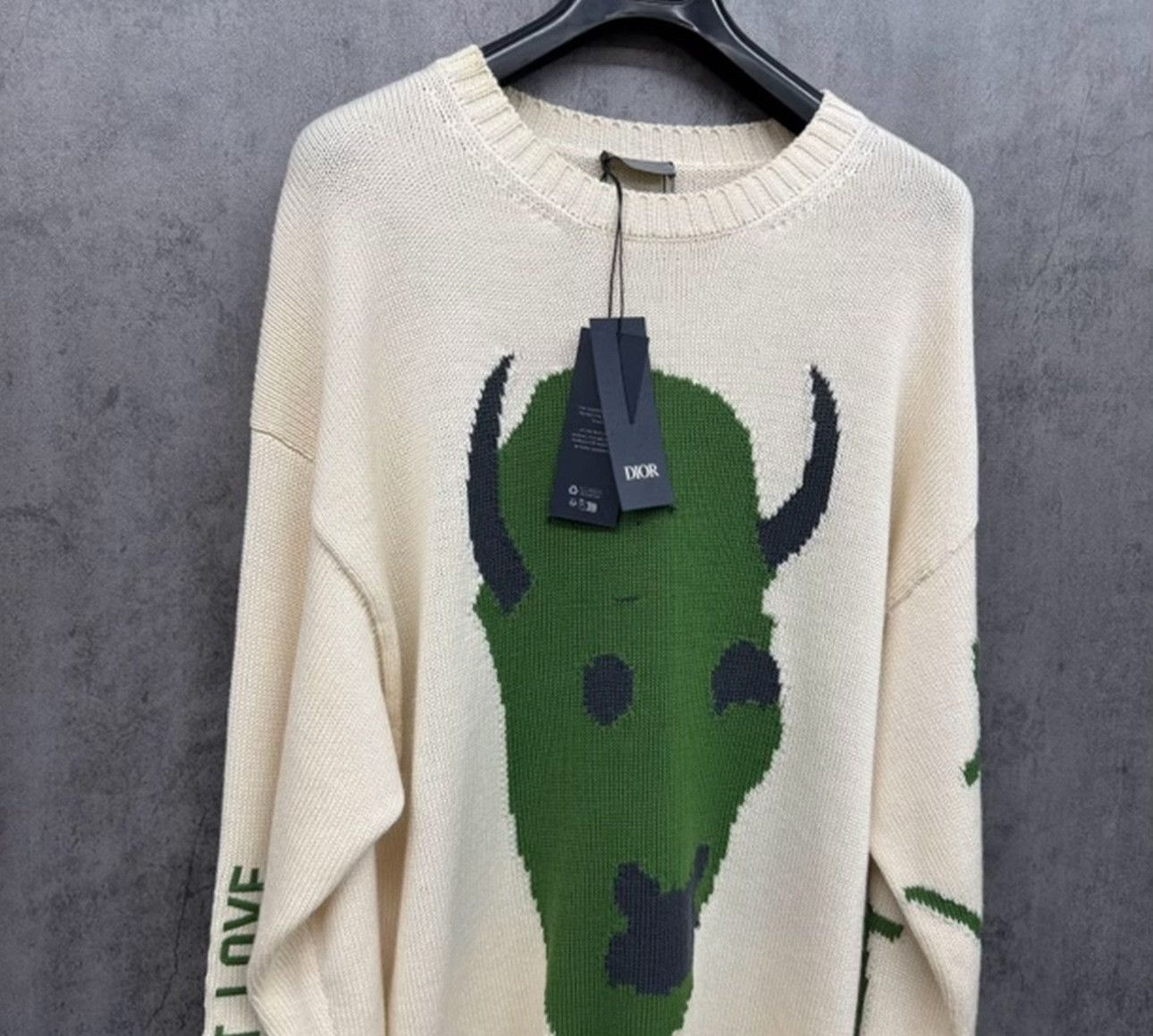 Dior Dior Graphic Logo Ribbed Sweater Size L Size US L / EU 52-54 / 3 - 4 Thumbnail