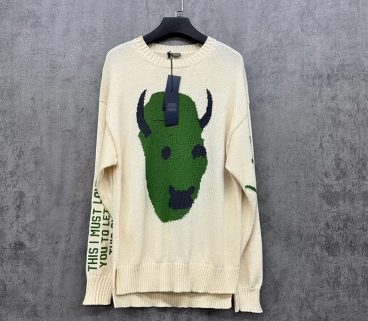 Dior Dior Graphic Logo Ribbed Sweater Size L Size US L / EU 52-54 / 3 - 2 Thumbnail
