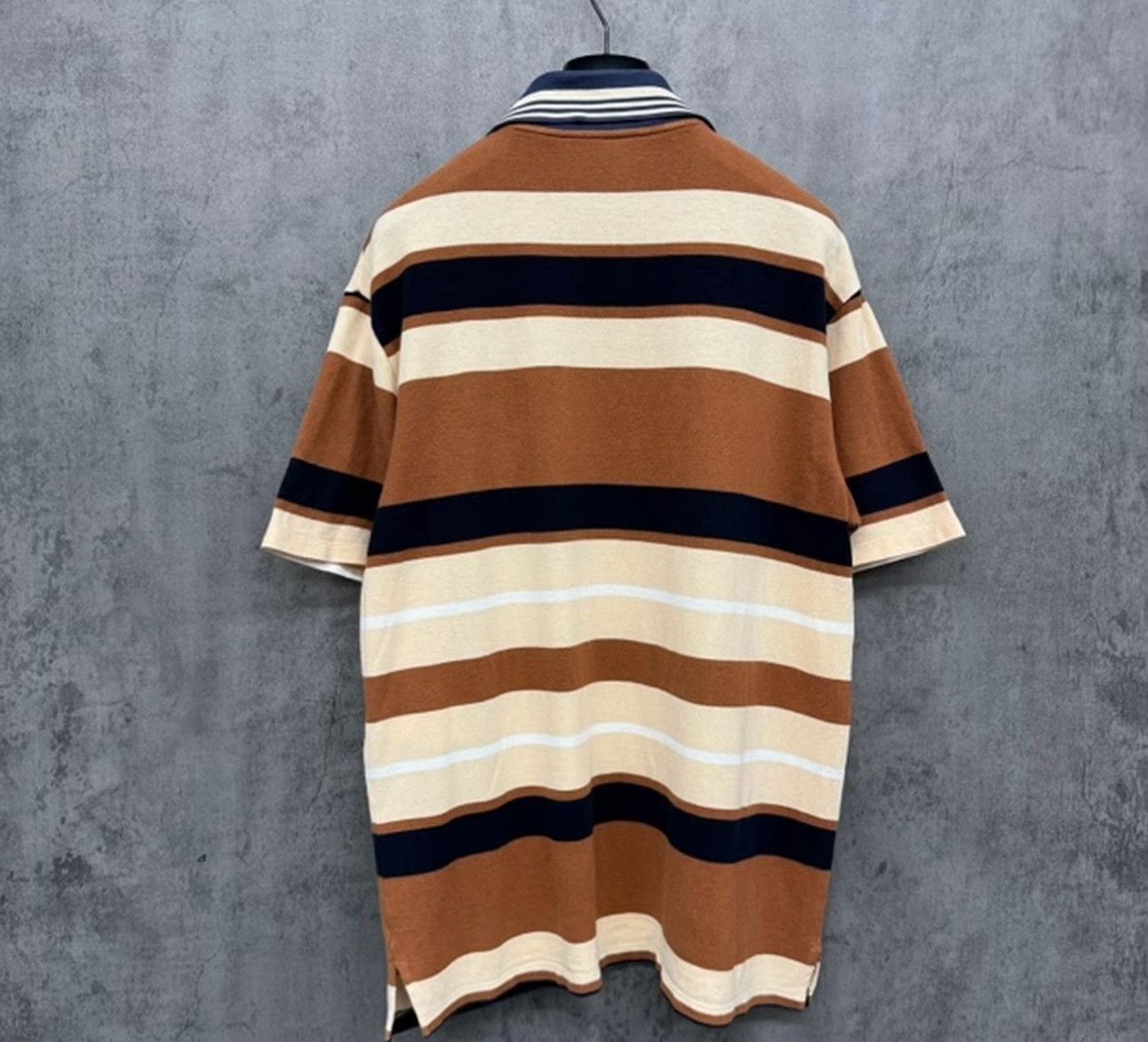 Loewe Loewe Striped Embroidered Anagram Polo Shirt Size S Size US S / EU 44-46 / 1 - 4 Thumbnail