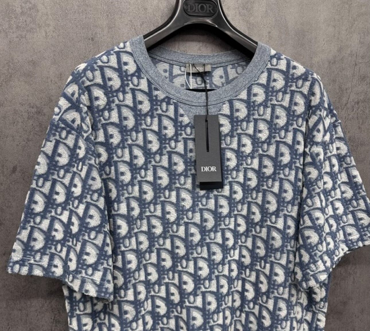 Dior Dior Oblique Embroidery Knit T-Shirt XXL Size US XXL / EU 58 / 5 - 3 Thumbnail