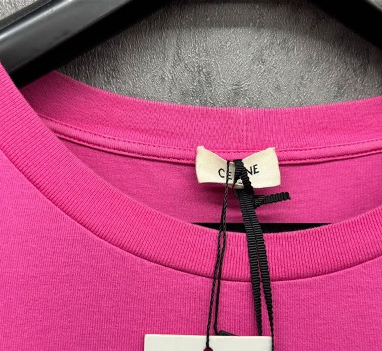 Celine Celine Logo Print Short Sleeve T-Shirt Pink S Size US S / EU 44-46 / 1 - 4 Thumbnail