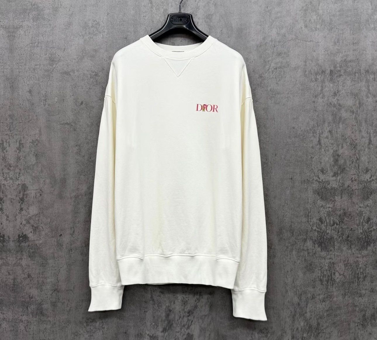 Dior Dior Floral Embroidery Logo Sweatshirt Size S Size US S / EU 44-46 / 1 - 2 Thumbnail