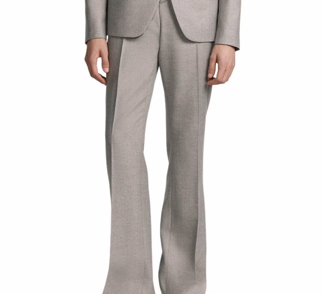 Dior Dior Marl Wool Straight Leg Trousers 48 Size US 32 / EU 48 - 3 Thumbnail