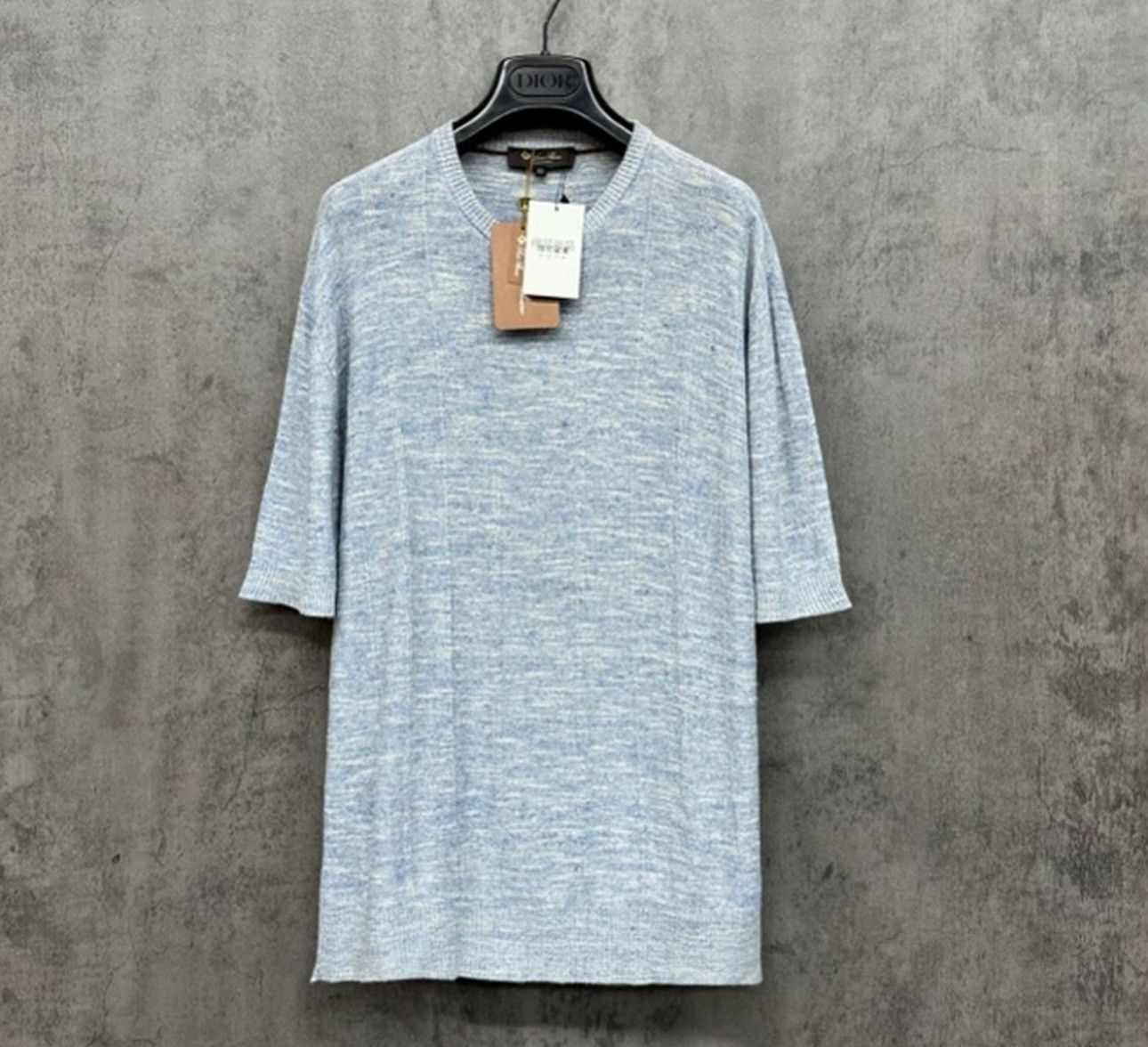 Loro Piana Loro Piana Linen Blend Knit T-Shirt Size 50 Size US M / EU 48-50 / 2 - 2 Thumbnail