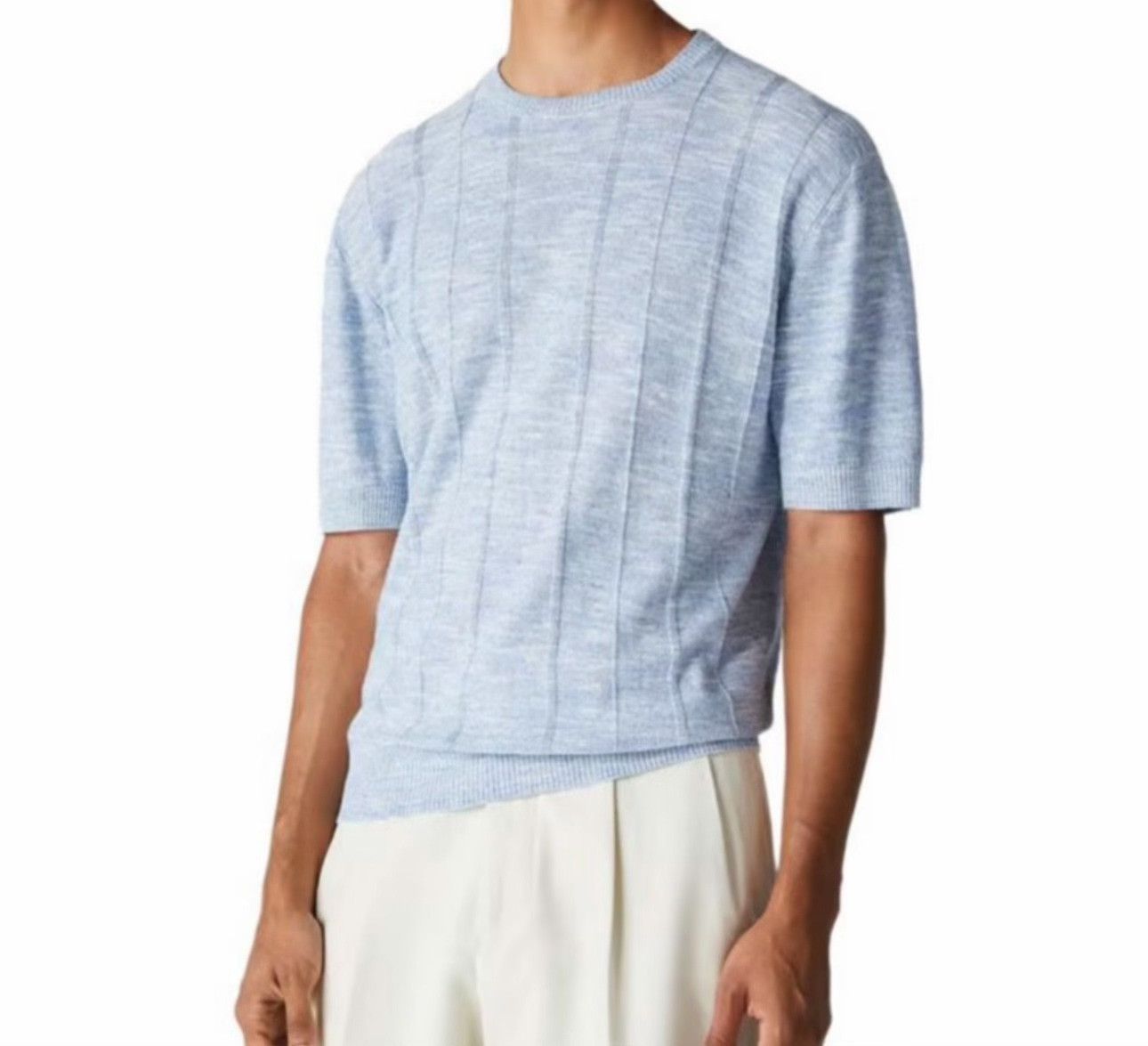 Loro Piana Loro Piana Linen Blend Knit T-Shirt Size 50 Size US M / EU 48-50 / 2 - 3 Thumbnail