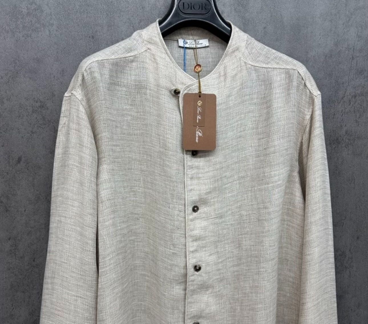 Loro Piana Loro Piana Linen Grandad Collar Shirt Size M Size US M / EU 48-50 / 2 - 3 Thumbnail