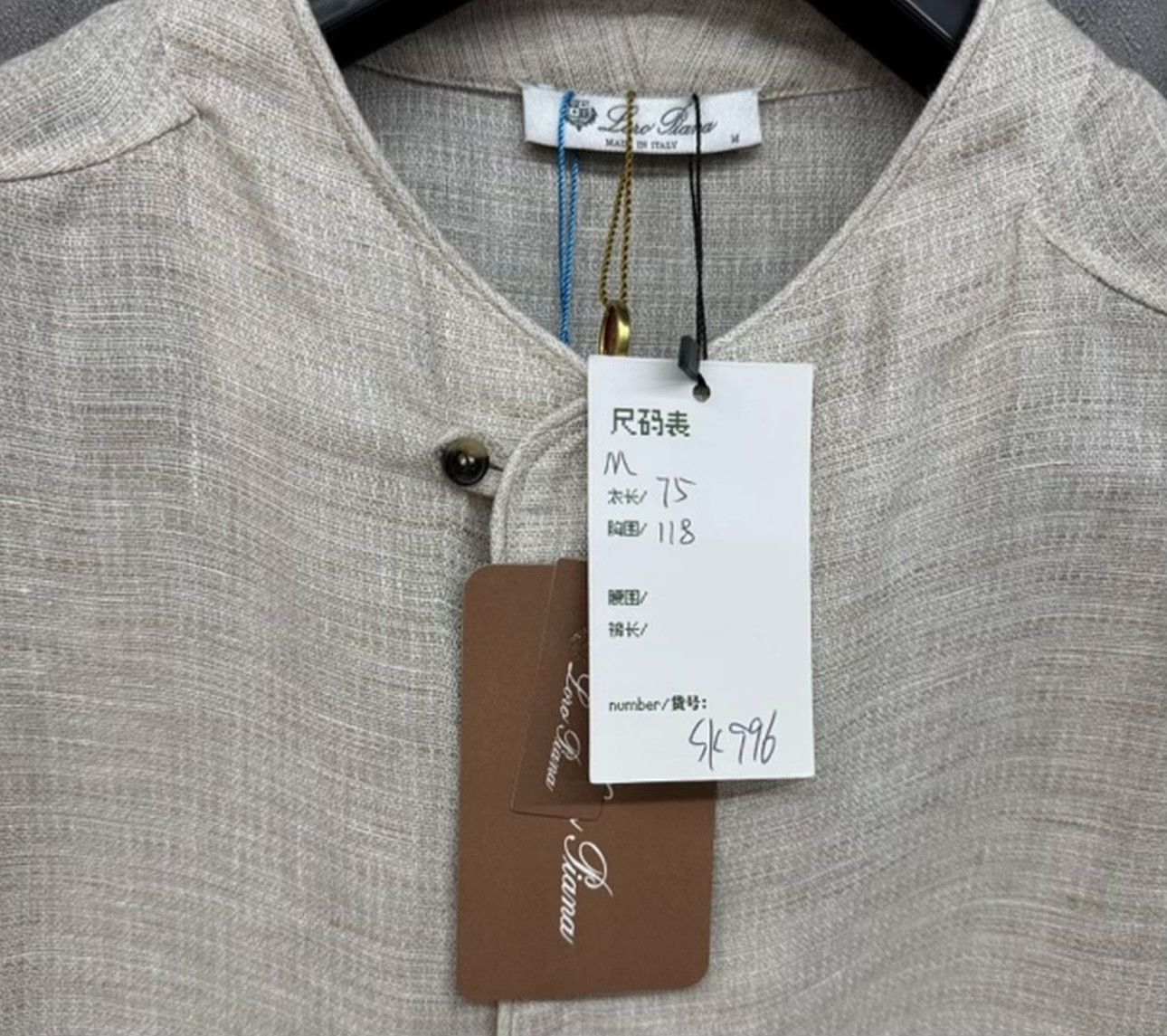 Loro Piana Loro Piana Linen Grandad Collar Shirt Size M Size US M / EU 48-50 / 2 - 6 Thumbnail