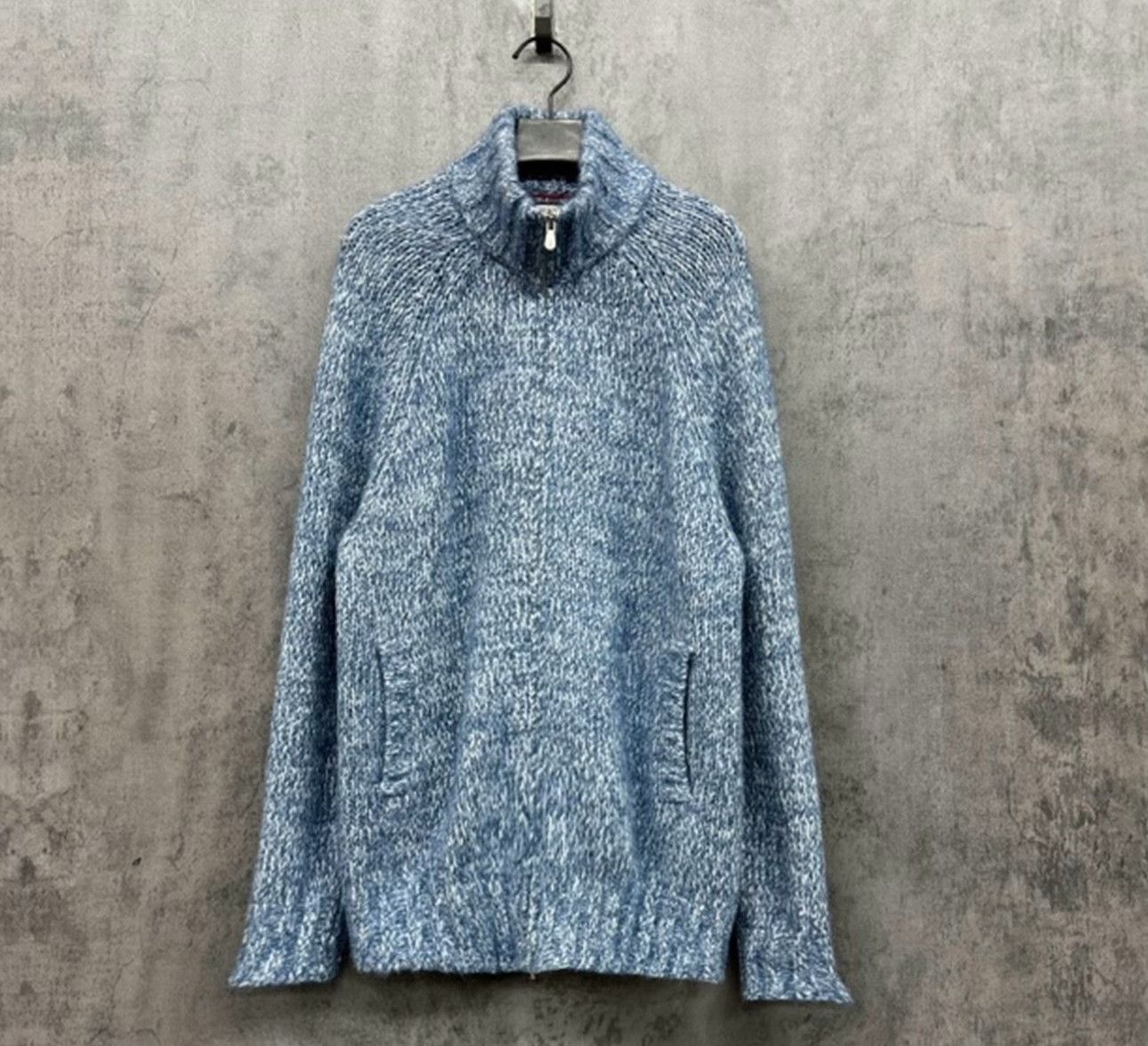 Brunello Cucinelli Brunello Cucinelli Cashmere Blend Marl Zip Cardigan 50 Size US M / EU 48-50 / 2 - 2 Thumbnail
