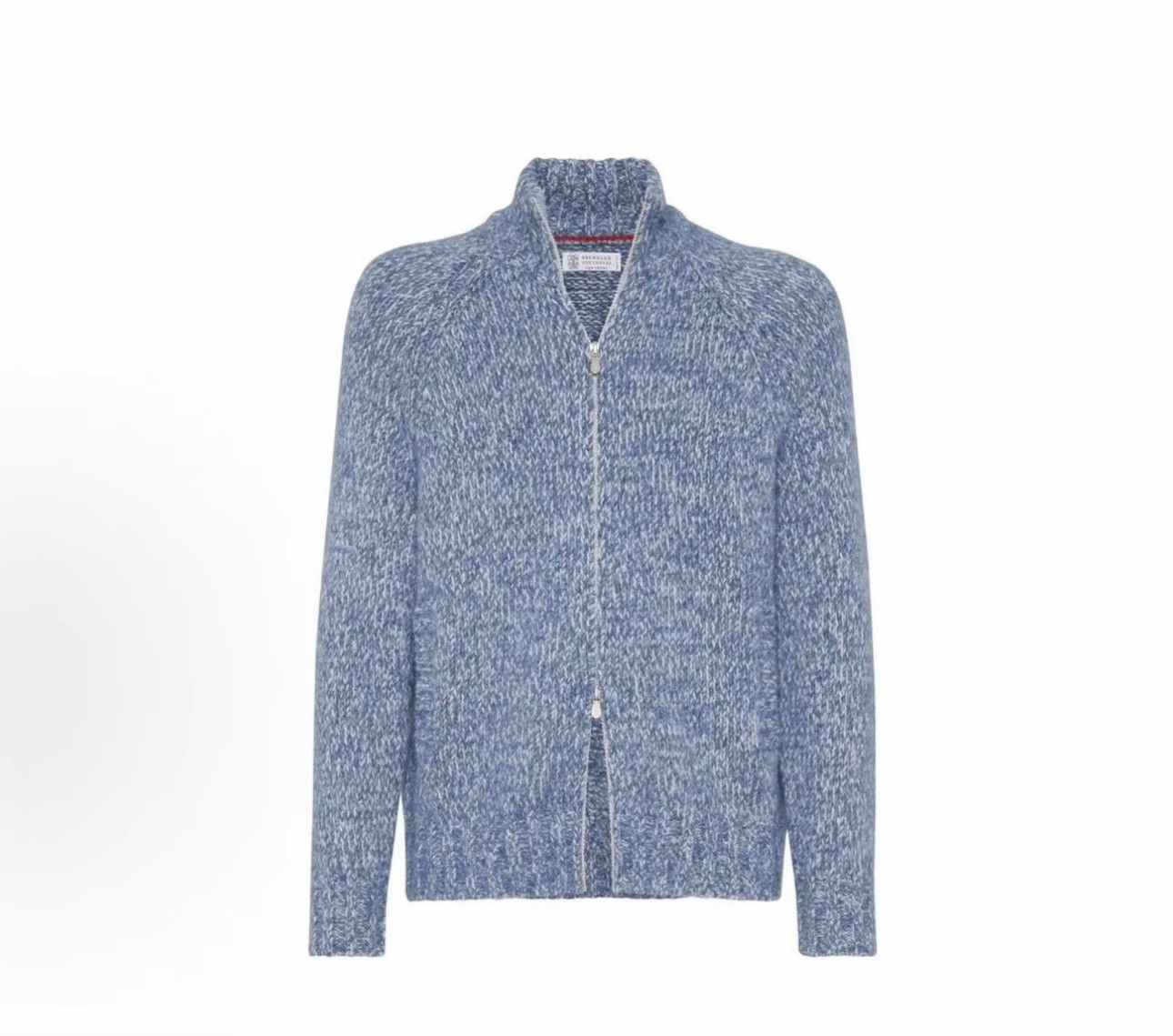 Brunello Cucinelli Brunello Cucinelli Cashmere Blend Marl Zip Cardigan 50 Size US M / EU 48-50 / 2 - 3 Thumbnail