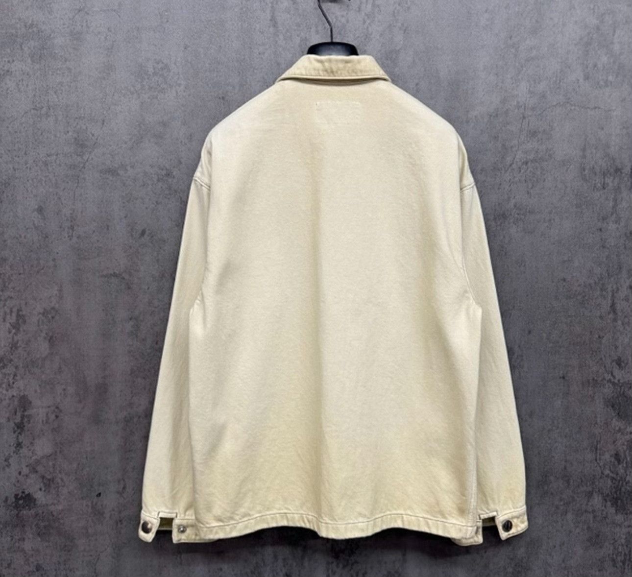 Prada Prada Distressed Triangle Logo Denim Jacket Size XS Size US XS / EU 42 / 0 - 4 Thumbnail