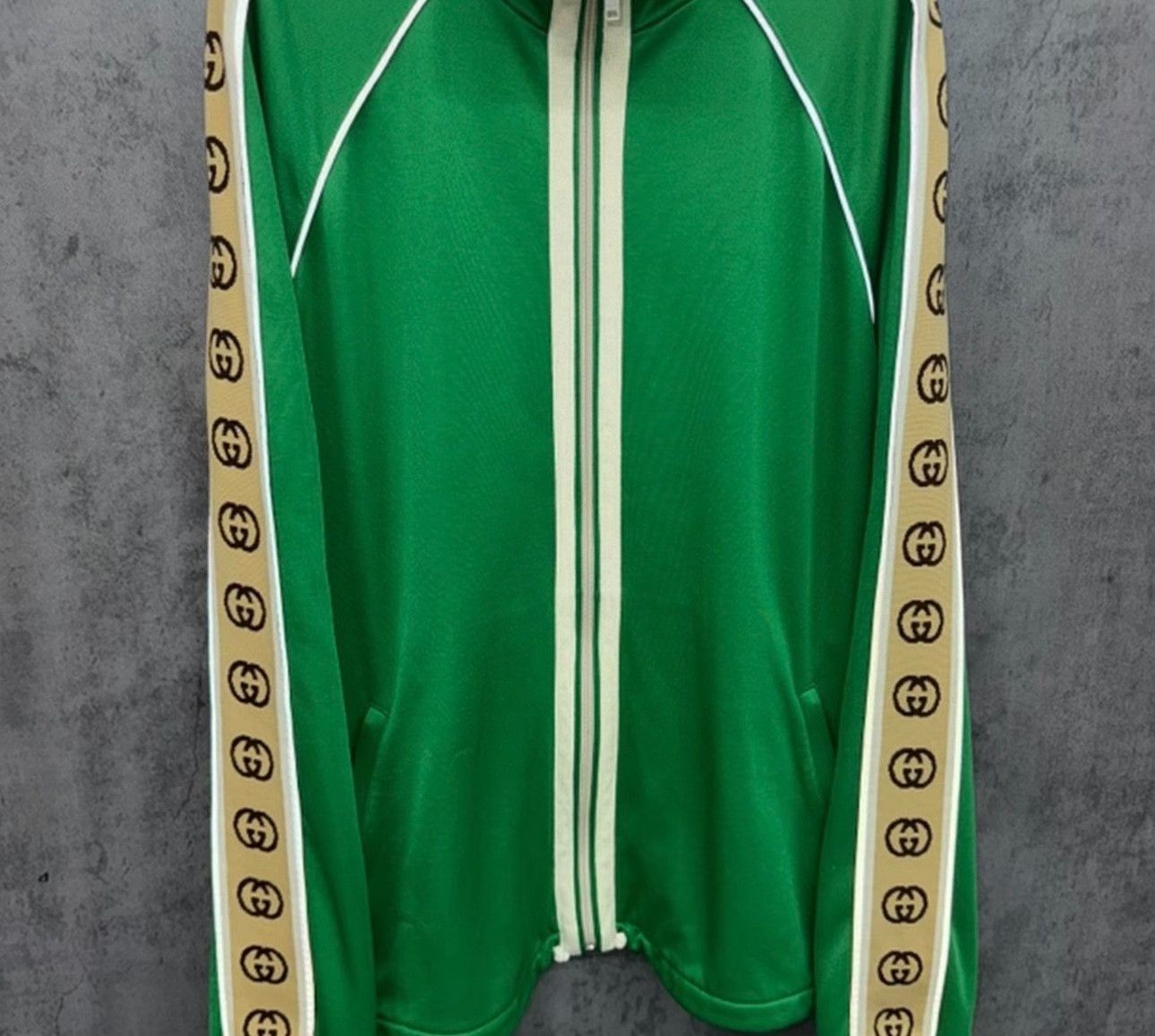 Gucci Gucci GG Logo Tape Reflective Track Jacket Size L Size US L / EU 52-54 / 3 - 3 Thumbnail