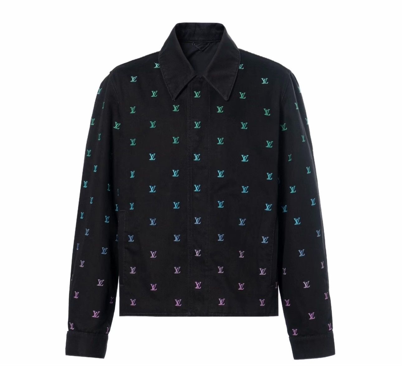 Louis Vuitton Louis Vuitton Multi Logo Denim Jacket Size 48 Size US M / EU 48-50 / 2 - 6 Thumbnail