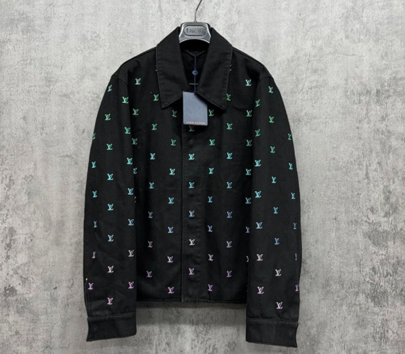 Louis Vuitton Louis Vuitton Multi Logo Denim Jacket Size 48 Size US M / EU 48-50 / 2 - 2 Thumbnail
