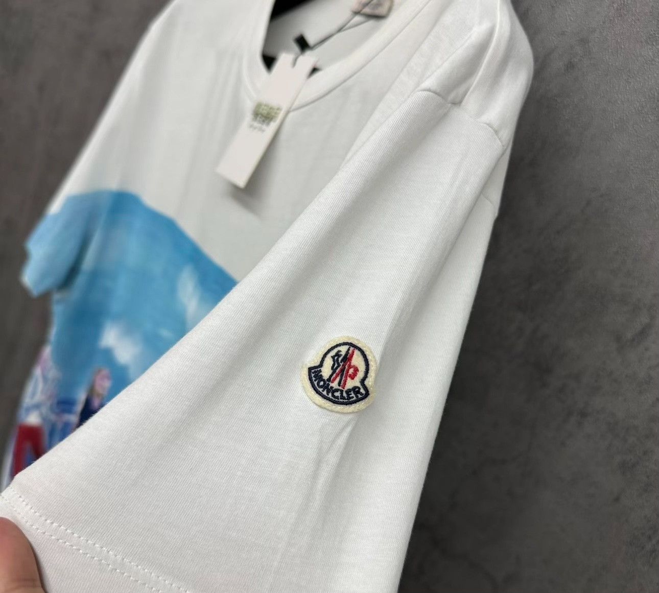 Moncler Moncler Scenic Graphic Sleeve Logo T-Shirt Size L Size US L / EU 52-54 / 3 - 3 Thumbnail