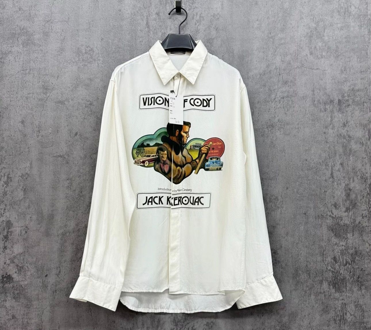Dior Dior Jack Kerouac Graphic Silk Shirt 41 Size US L / EU 52-54 / 3 - 2 Thumbnail