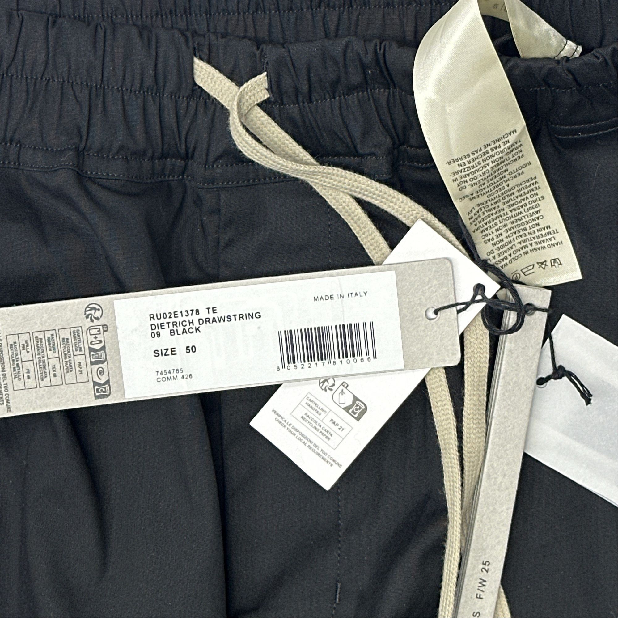 Rick Owens Rick Owens Dietrich Drawstring Pants Size 50 Size US 34 / EU 50 - 2 Thumbnail