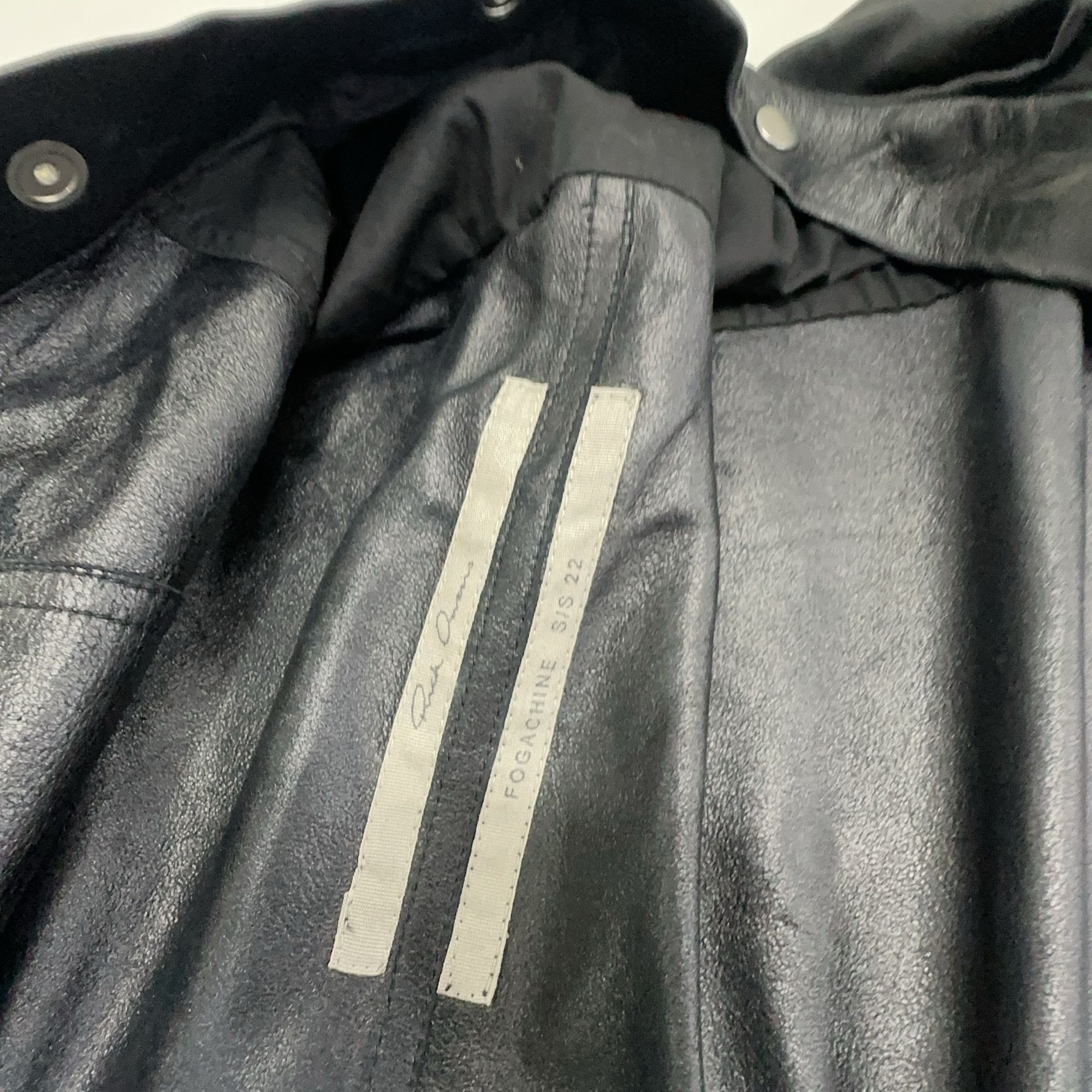 Rick Owens Rick Owens Lamb Leather Fogpocket Magnum Shirt 50 Size US M / EU 48-50 / 2 - 4 Thumbnail