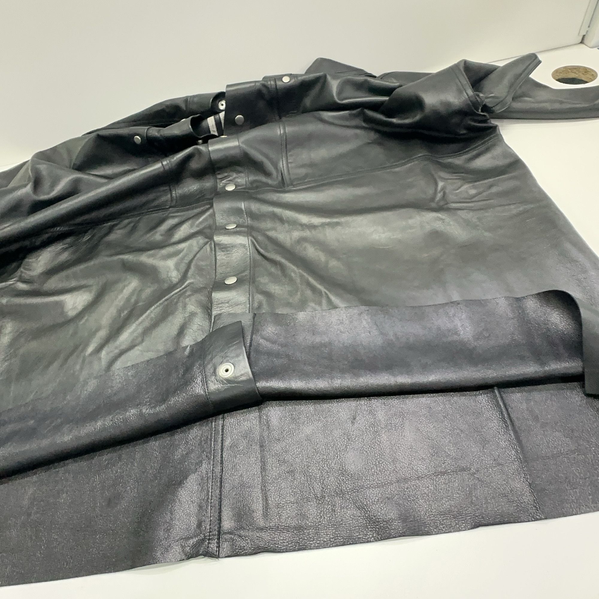Rick Owens Rick Owens Lamb Leather Fogpocket Magnum Shirt 50 Size US M / EU 48-50 / 2 - 6 Thumbnail
