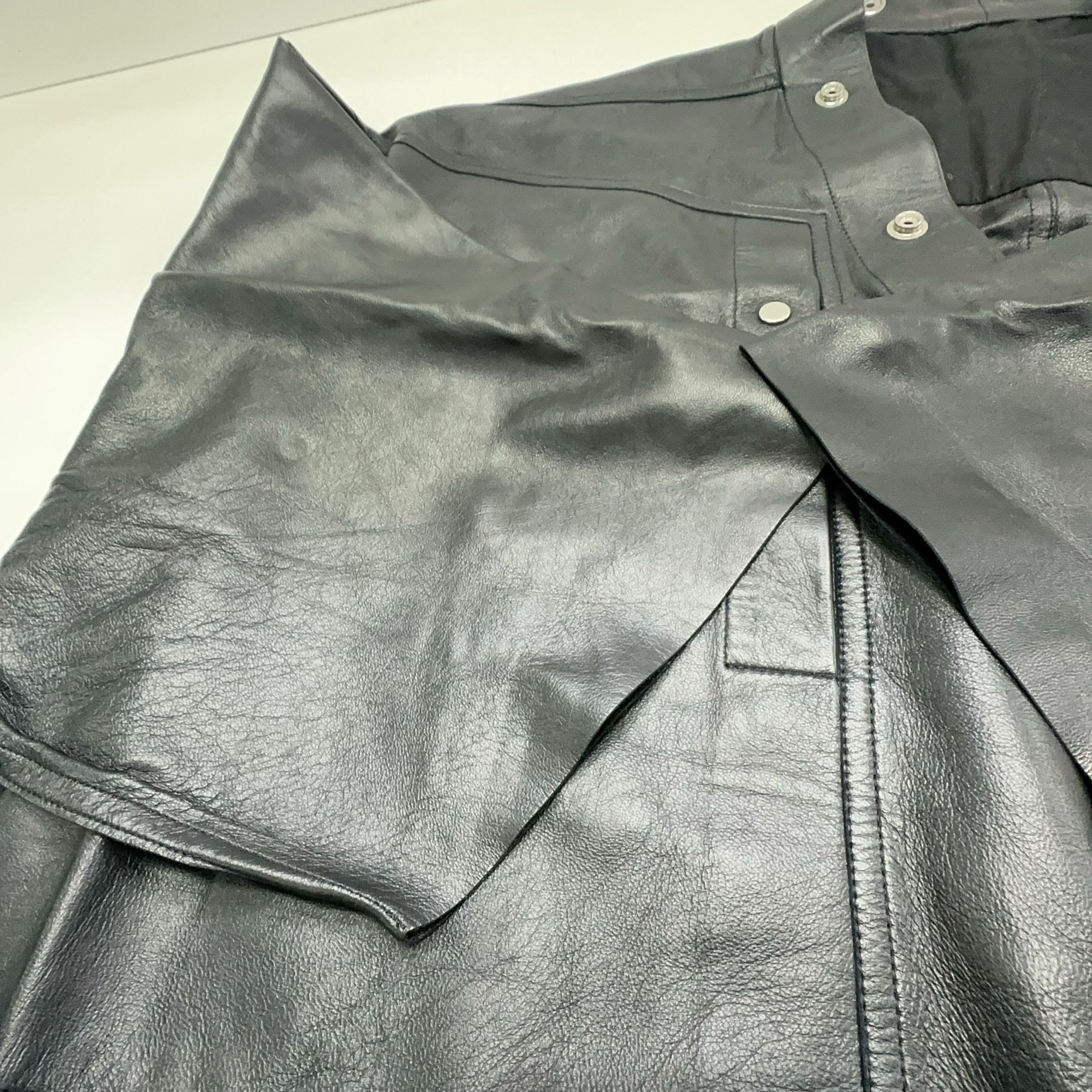 Rick Owens Rick Owens Lamb Leather Fogpocket Magnum Shirt 50 Size US M / EU 48-50 / 2 - 7 Thumbnail