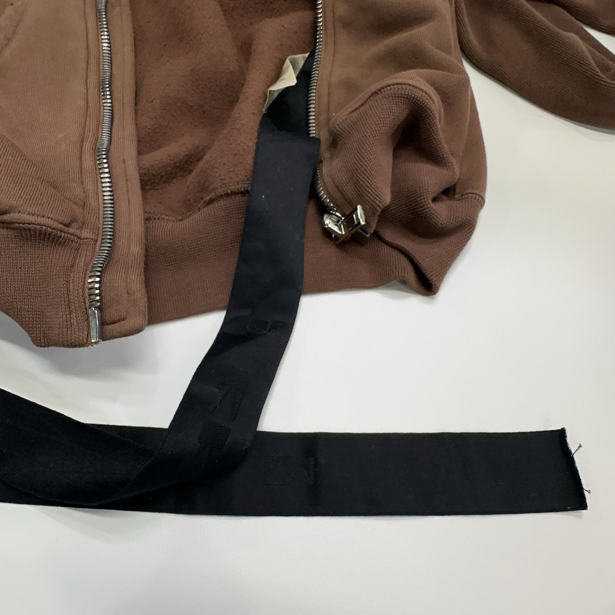 Rick Owens Drkshdw Rick Owens DRKSHDW Terra Asymmetric Zip Sweatshirt S Size S / US 4 / IT 40 - 12 Thumbnail
