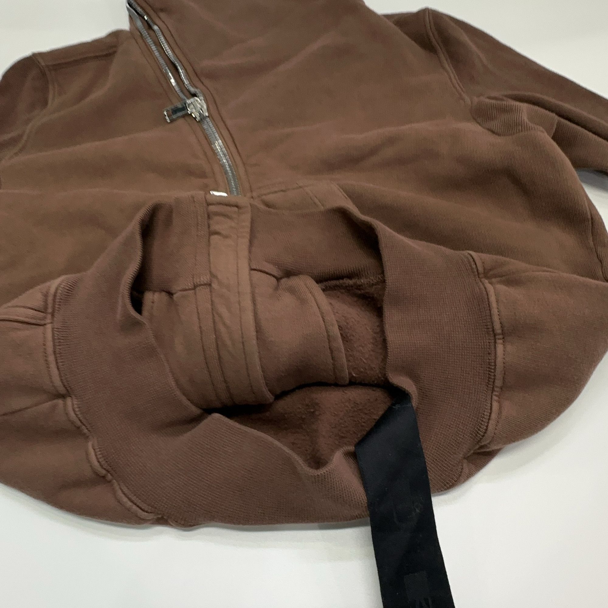 Rick Owens Drkshdw Rick Owens DRKSHDW Terra Asymmetric Zip Sweatshirt S Size S / US 4 / IT 40 - 8 Thumbnail