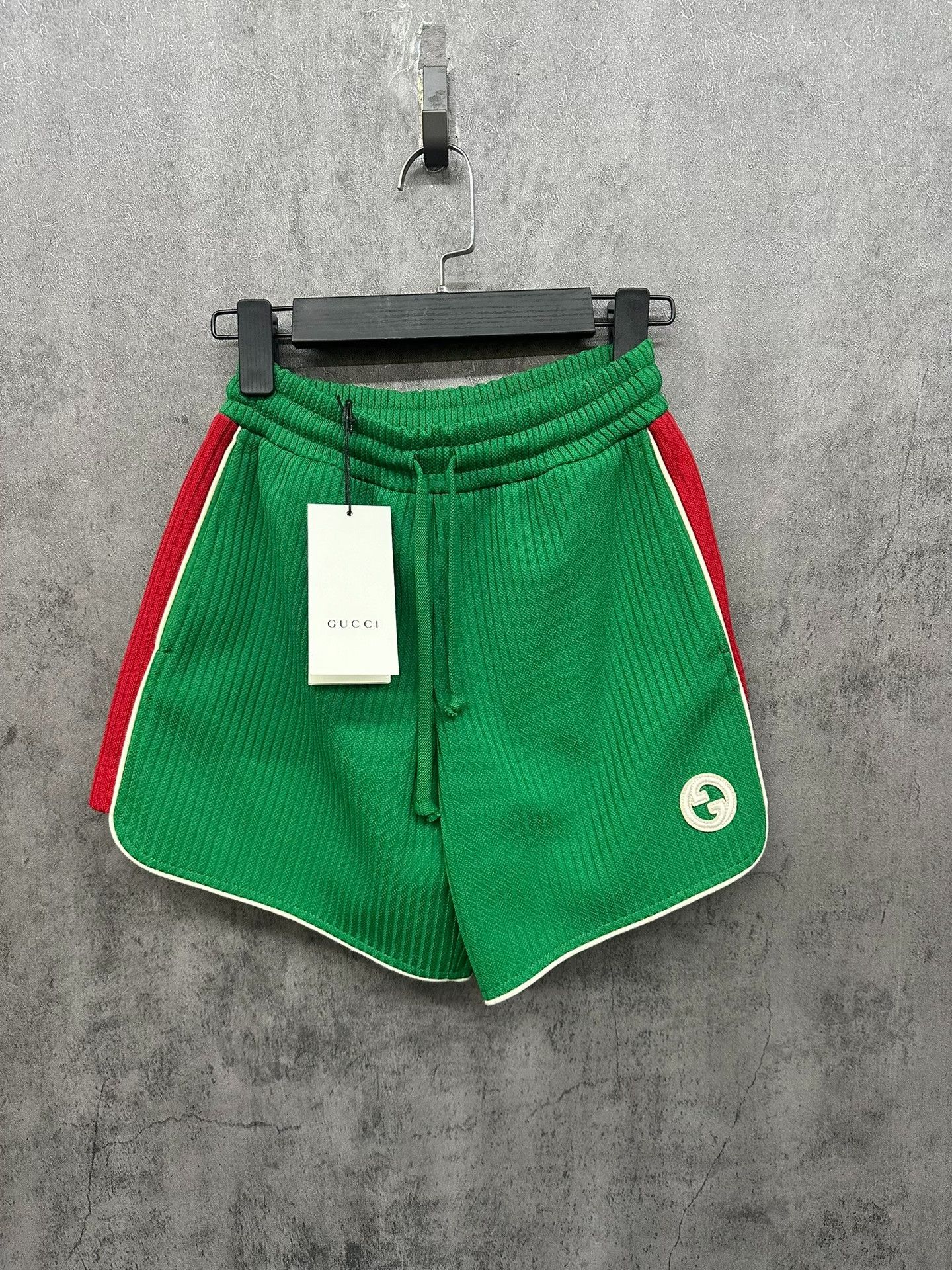 Gucci Gucci Striped Logo Ribbed Shorts XXS Size US 26 / EU 42 - 2 Thumbnail
