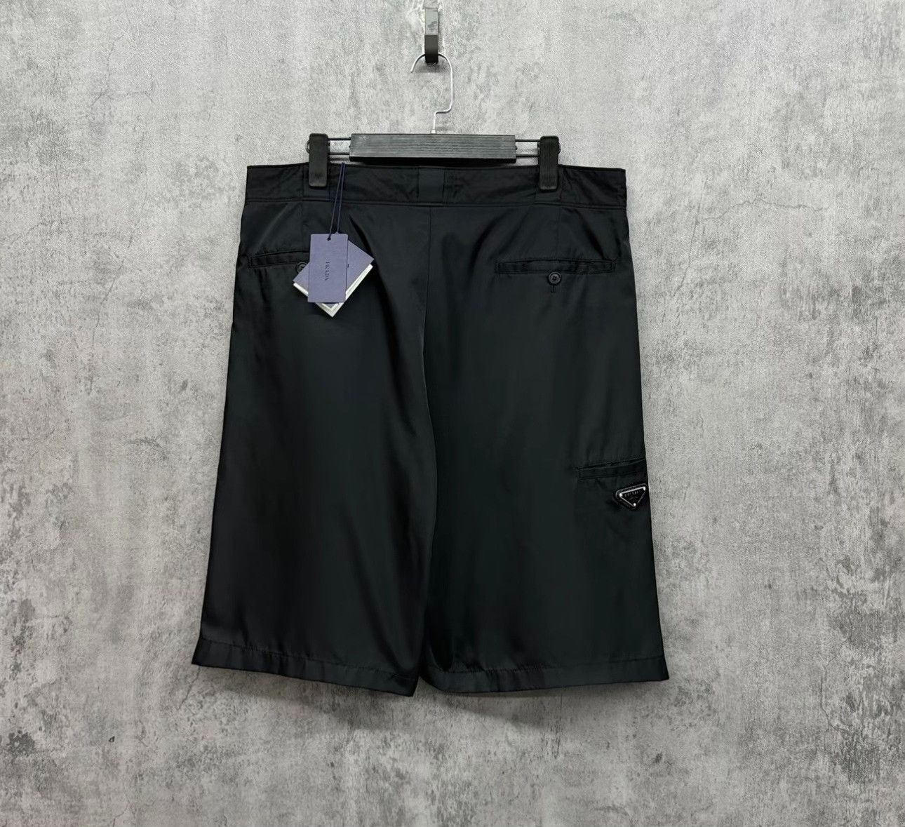 Prada Prada Triangle Logo Nylon Shorts 50 Size US 34 / EU 50 - 2 Thumbnail